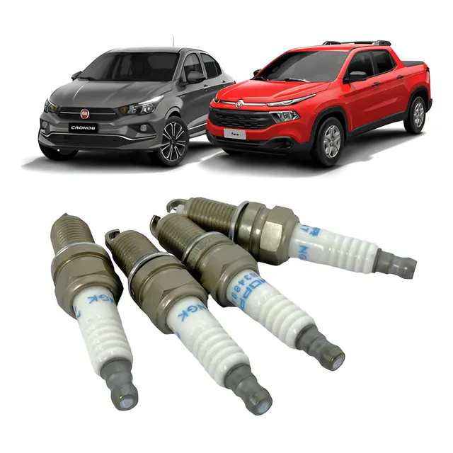 Jogo De Velas Original Ngk Genuíno Fiat Toro 1.8 Flex Todas