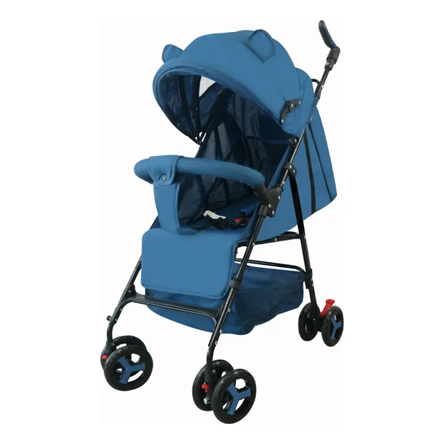 Carriola De Bastón Plegable Todostore Para Bebé Carreola Reclinable Color Azul Marino