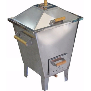 Churrasqueira A Bafo Em Inox 12kg Com Grelha E Acessórios Churrasqueira A Bafo Em Inox 12kg Com Grelha E Acessórios