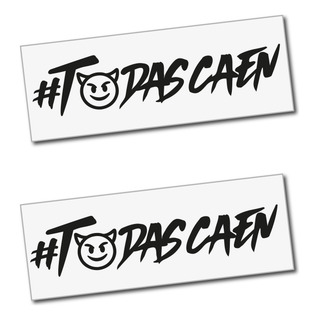 Calcomania Sticker Vinil Todas Caen Para Auto Y Moto 2 Pz Calcomania Sticker Vinil Todas Caen Para Auto Y Moto 2 Pz