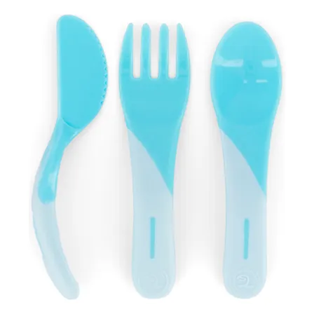 Set De Cubiertos De Aprendizaje 6m+ Twistshake Azul