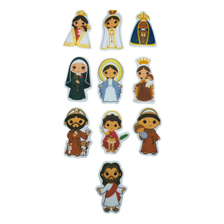 Termocolante/patch- SĂmbolos Religiosos Cartoon 10uni Termocolante/patch- SĂmbolos Religiosos Cartoon 10uni