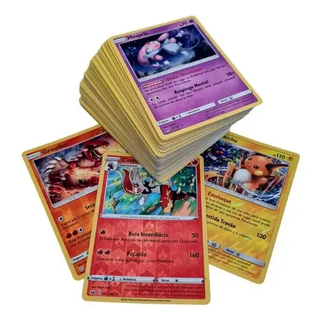 Lote De 100 Cartas Pokémon + 1 Ultra Rara