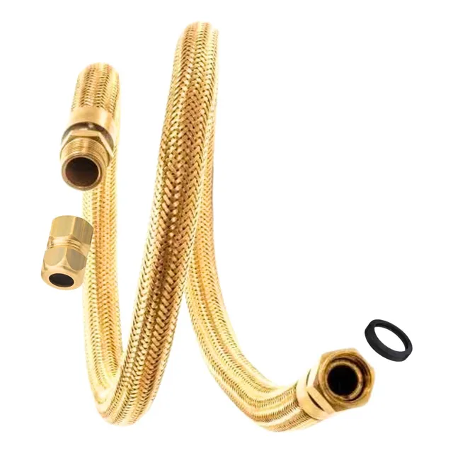 Mangueira Flexível Para Gás Encanado 1,2m Tomback Gás Gn Glp