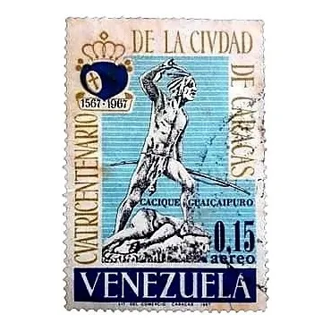 2 Estampillas Cuatricentenario De Caracas Vzla Año 1967 