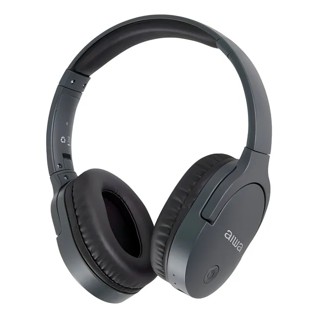 Audífonos Aiwa Bluetooth Awk11b Color Gris Color de la luz Azul marino