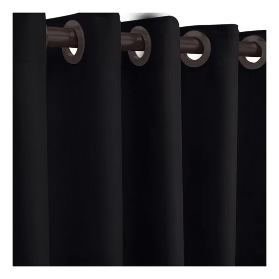 Cortina Blackout 1,80 X 2,80 Corta Luz Bloqueia Calor Cor Preta