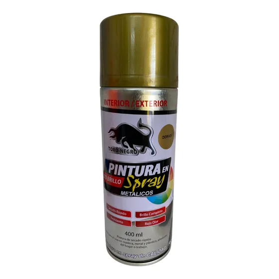 Toro Negro Aerosol Esmalte Inflamable Dorado 400ml