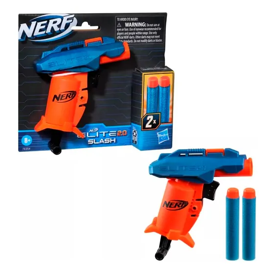 Pistola Lanza Dardos Nerf Elite 2.0 Slash 2 Dardos