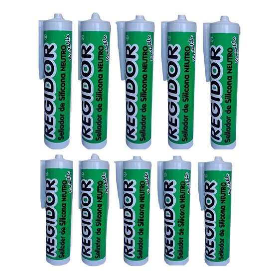 Sellador De Silicona Neutro Pintable 280gr Sella Y Pega X 25