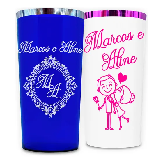 200 Long Drink 320ml Com Borda Metalizada Personalizados