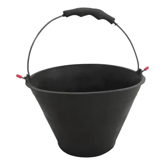 Balde Albañil Plastico Reforzado Obra Manija Metalica X 6 U