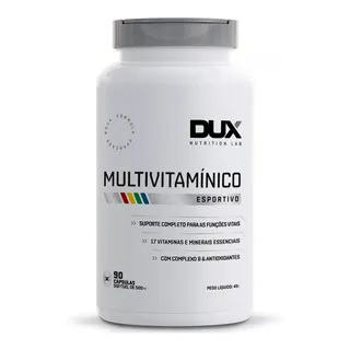 MultivitamĂnico Dux Nutrition Vitaminas Complexo B - 90 CĂĄps Sabor Sem Sabor MultivitamĂnico Dux Nutrition Vitaminas Complexo B - 90 CĂĄps Sabor Sem Sabor