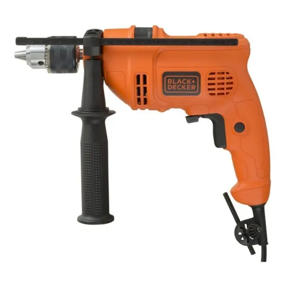 Taladro percutor atornillador eléctrico de 13mm Black+Decker TM555 560W + accesorios 220V