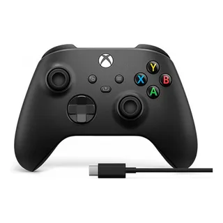 Cabo Sem Fio Microsoft Control Xbox + Usb-c Preto Cabo Sem Fio Microsoft Control Xbox + Usb-c Preto