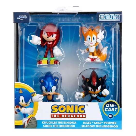 Sonic The Hedgehog 3 Movie Set De 4 Figuras Metalfigs Jada