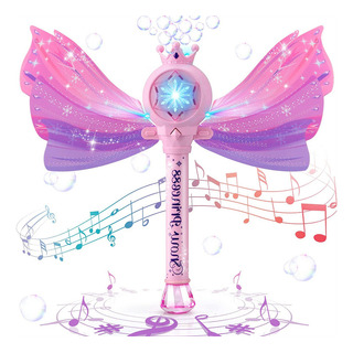 Y Varita Mágica De Burbujas Princess Crown Con Luces Y Y Varita Mágica De Burbujas Princess Crown Con Luces Y