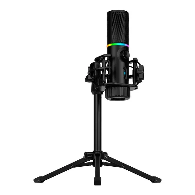 Micrófono Streamplify Mic TriPod Rgb Cardioide (con Trípode)