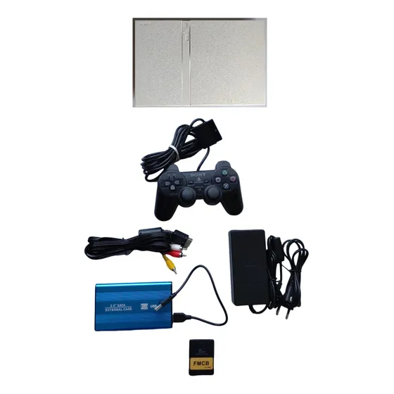 Playstation 2 Slim - Sony Ps2 Con Accesorios Y Disco Duro
