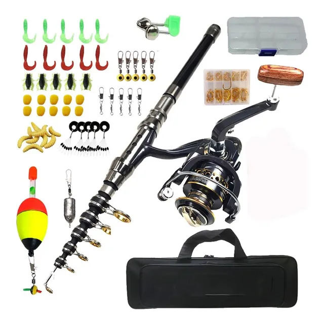 Conjunto Equipo Pesca Zhong Caña Pescar Largo Alcance Juego