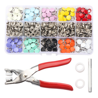 Kit Alicate Aplicador Para Botão De Pressão E 200pcs Botões Kit Alicate Aplicador Para Botão De Pressão E 200pcs Botões