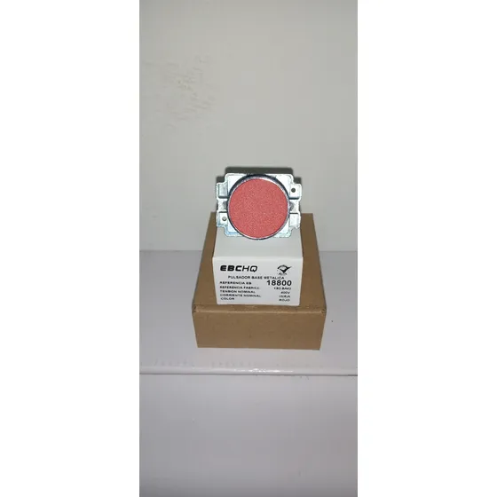 Pulsador Rojo Rasante 22mm Marca Ebchq