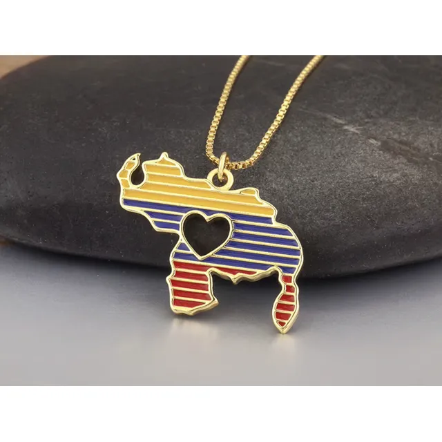 Collar De Paz Peace Tricolor Mapa Patria Amor Venezuela