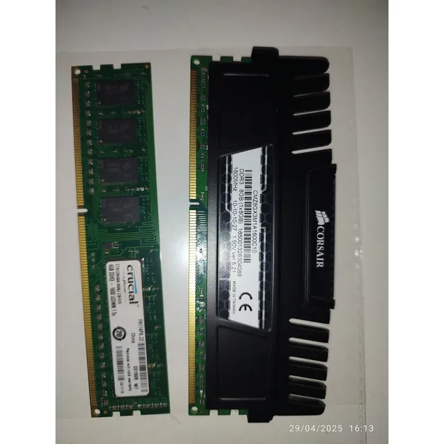 Ram Ddr3 12 Gb 1600mhz - Crucial Y Kingston