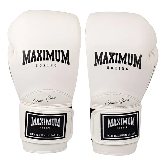 Luva De Boxe E Muay Thai Maximum New Classic White
