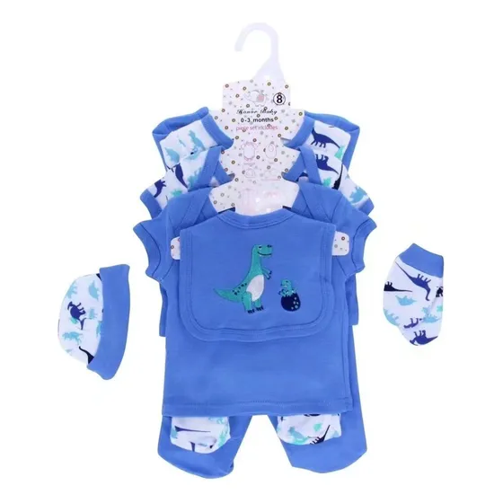 Set Body De Bebé Mono Babero Gorro Enterizo
