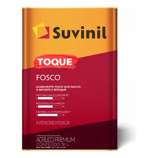 Tinta AcrĂlica Toque Fosco 16l Suvinil - Cores Tinta AcrĂlica Toque Fosco 16l Suvinil - Cores