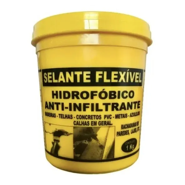 Cola/selante Impermeável P/ Cano E Calha Pvc (incolor) - 1kg
