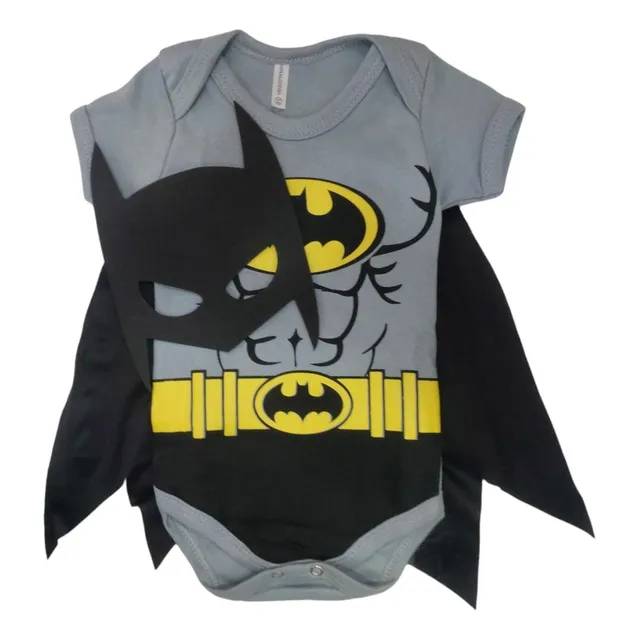 Body Bebe Temático + Acessórios Mesversario- Batman Ou Robin