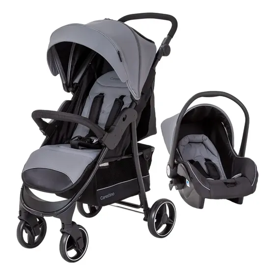 Coche Carestino City Travel V3 Accesorios Acero color Gris | Cuotas sin interés