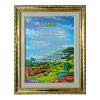 Quadro Salmo 91 - 50cm X 40cm Quadro Salmo 91 - 50cm X 40cm