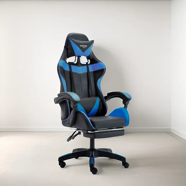 Silla Escritorio Gamer Masaje Reclinable Giratoria Apoyapies