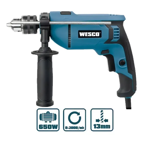 Taladro Percutor 13mm 750w Wesco Ws3174. Color Turquesa Frecuencia Taladro Profesional