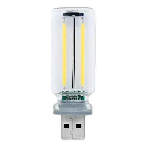 1 Pza Mini Foco Filamento Led Usb Luz Vintage Dimmer Táctil