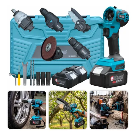Kit Multiferramentas 5 Em 1 A Bateria 48v K Nakasaki Potente