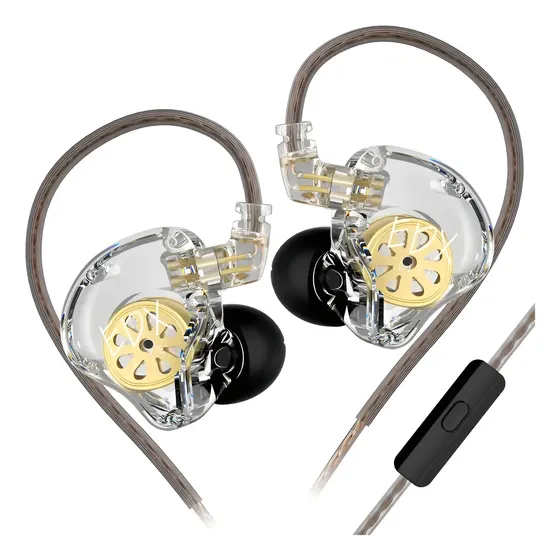 Audífonos Kz Edx Lite Monitores In Ear Hifi\u002Fedx Pro\u002Fzsn\u002Fzst Color Transparente con Microfono | Cuotas sin interés