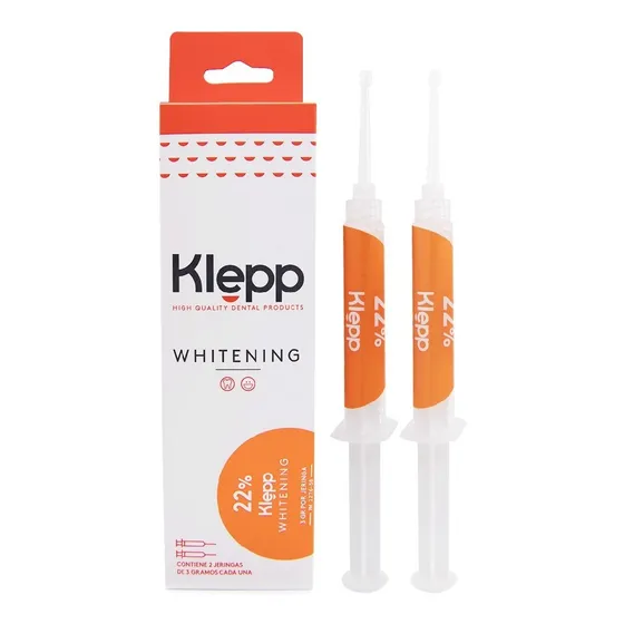 Blanqueamiento Dental Klepp Whitening 22% X 2 Jeringas