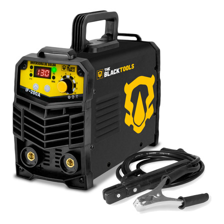 Máquina Inversora De Solda Portatil Mma Tig Eletrodo If-200 130a The Black Tools Máquina Inversora De Solda Portatil Mma Tig Eletrodo If-200 130a The Black Tools