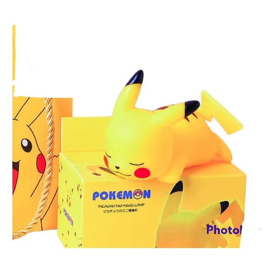 Juguete Pikachu Lampara Led - Pokémon Mesita De Luz! Power