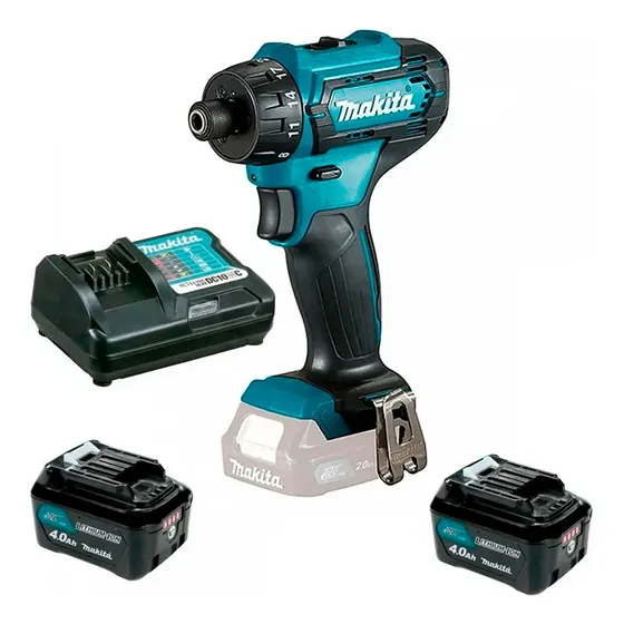 Makita Taladro Atornillador 1/4  12v 30 Nm 2 X 4.0 Ah