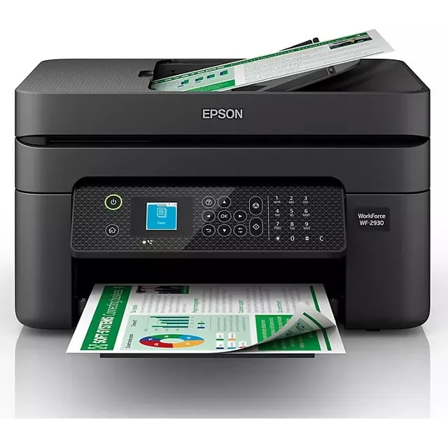 Impresora Portátil A Color Multifunción Epson Impresora 2930 Con Wifi Negra Wf-2930
