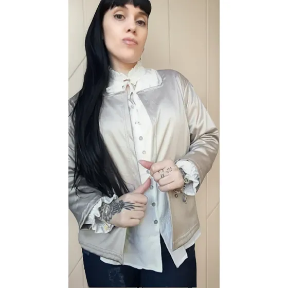 Chaqueta Gabardina Fina Satinada S/m
