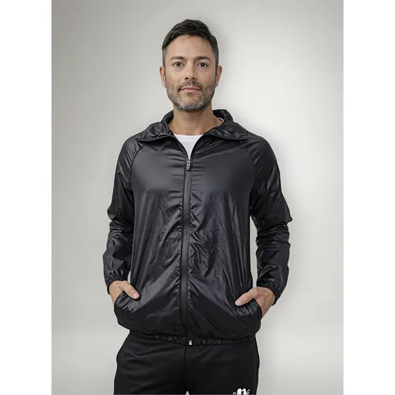 Campera Almarsport Rompeviento Capucha Deportivo Hombre