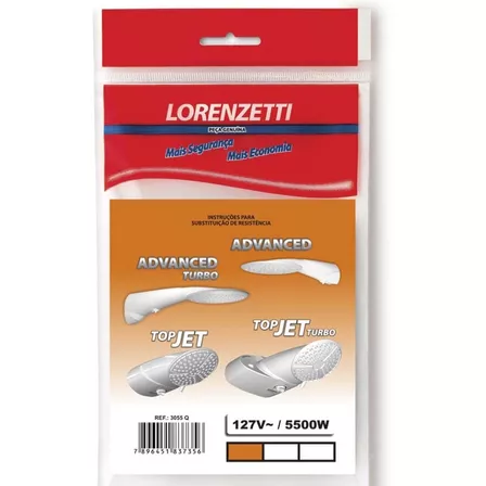 Resistencia Lorenzetti Ducha Advanced E Topjet 127v 5500w