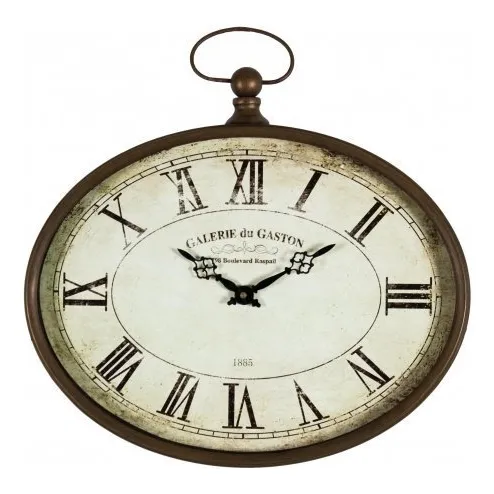 Galerie Du Gaston Reloj Pared Estilo Cl Asico Oval Franc