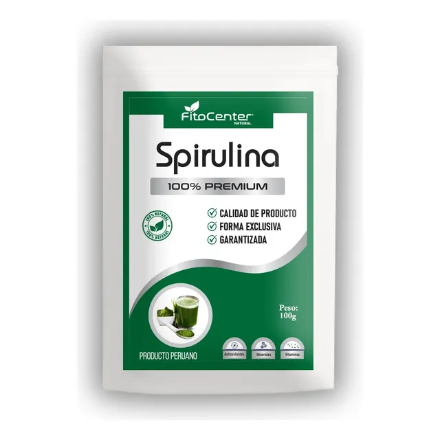 Spirulina Fitocenter Natural Espinaca - Alfalfa 100g